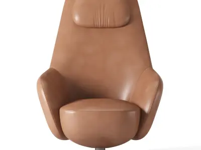 HARBOR LAIDBACK Armchair Low-poly 3D model