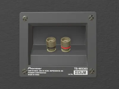 Car Subwoofer 3D Model - Pioneer TS-WX303 3D model