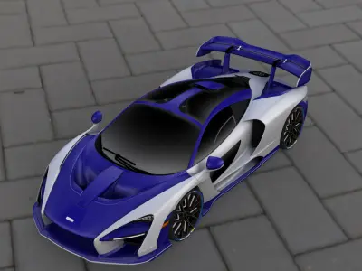 Mclaren senna 3D model by PIXELCRAZE