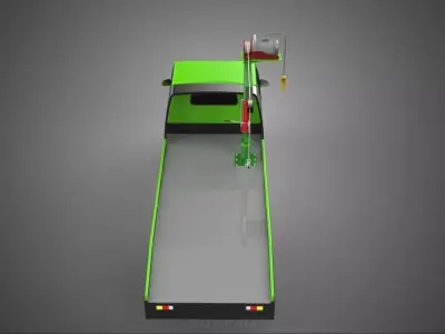 ELECTRIC WINCH HOIST REMOTE SWIVEL CRANE HOOK JIB TRUCK PICKUP 3D model