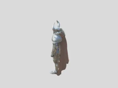 Fantasy Knight Character Low-poly 3D model