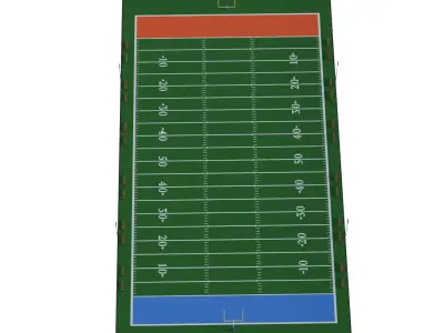 American Football Field 3D model purchase