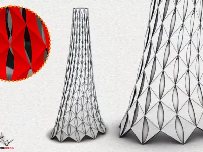 Building Envelope Facade Design Grasshopper Rhino Files Download 3D model