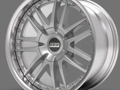 BBS multi-piece rim 10x19 1760 3D model