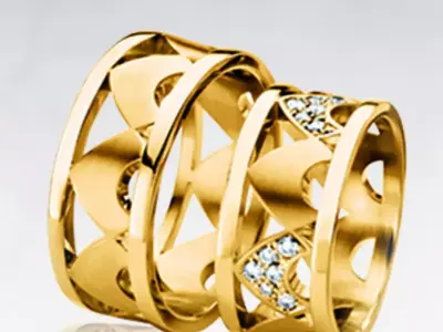 Wedding rings 138 3D print model