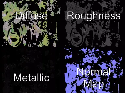 Violet Lavandula model pack Low-poly 3D model