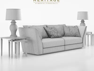 Heritage oasi sofa  3D model