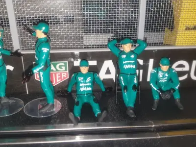 40 Pit Crew mechanics 3D print model
