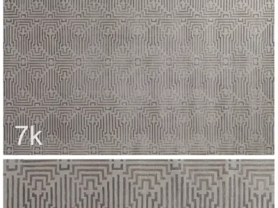 RugCarpet set 27- Geometric Wool Rug - 7k 3D model