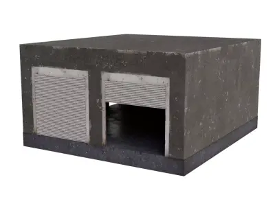 Game Ready Animated Roller Door - 3D Model - MDD - UE Compatible Low-poly 3D model