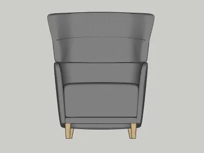 Armchair by IKEA OSKARSHAMN 3D model