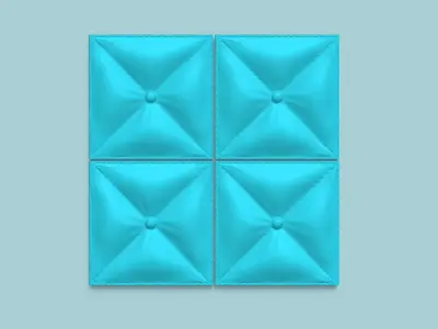 Wall Panel A12 Leather Texture - Interior Design Decoration 3D print model
