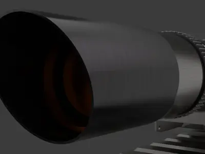 Ultra-Precision Sniper Rifle Scope 3D model