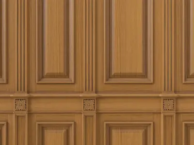 Wooden panel 02 03 3D model