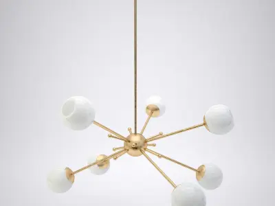 Porta Romana Orbit 2 Chandelier 3D model