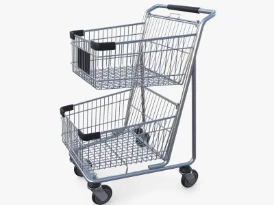 Shopping cart v9 3D model