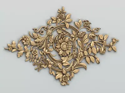 Round rosette 053 3D model