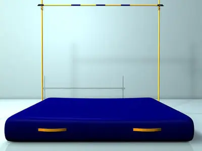 high jump 01 3D model