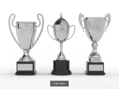 Cups Trophy Collection 3D Model Pack