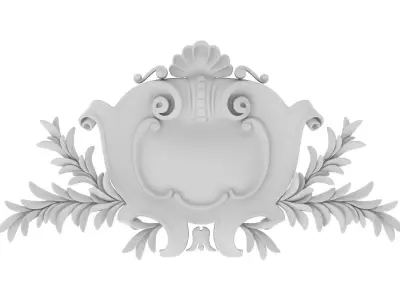 Cartouche Ornament 039 3D model