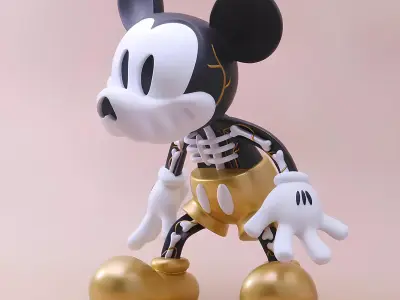 Creepy Mickey Mouse Bones toy 3D print model