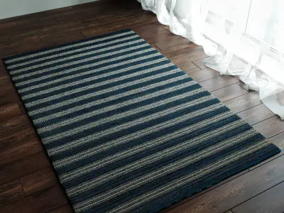 Sachi Stripe Rugs 3D model