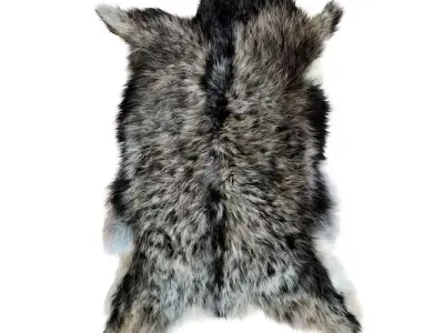 Decorative goat skin 3D model