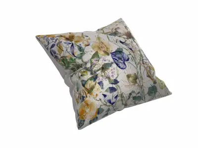 Floral Pillow 3 3D model