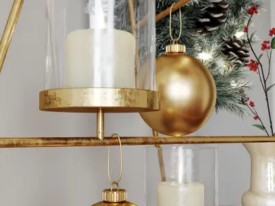 Christmas decor set 04 3D model