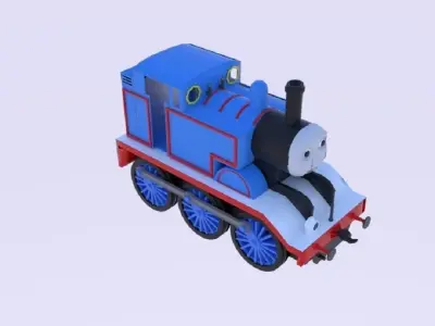  Thomas Train Locomotive 3D model