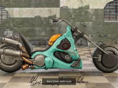 Akira Motorcycles Bundle 3D Model Pack