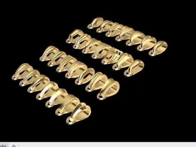 Bail Pendant 3D model Texture 3D print model  3D print model