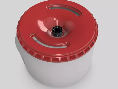 20inch CYBER FAN Concave Wheel w Tires 3D print model