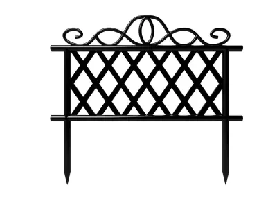 Metal barrier for garden 3D model