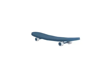 Skateboard v1 004 Low-poly 3D model