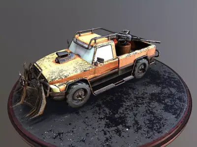 Desert Bull Low-poly 3D model