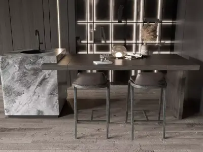 Luxury Designed Bar table  3D model
