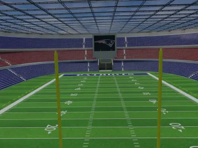 New England Patriots - American Football Stadium Low-poly 3D model