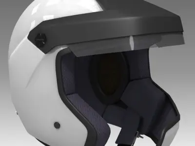 Rally Car Helmet 2 3D model