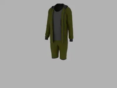 Sport Suit Low-poly 3D model