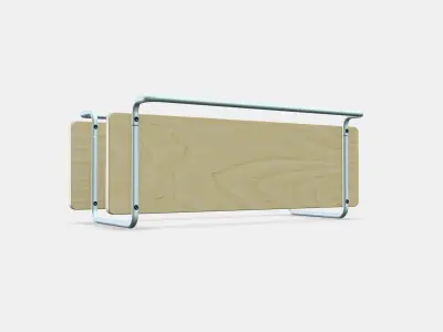 SPORTSLIG Wall shelf for trophies Low-poly 3D model