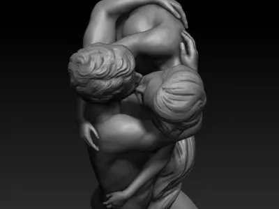 She and he are a womans ring 3D print model