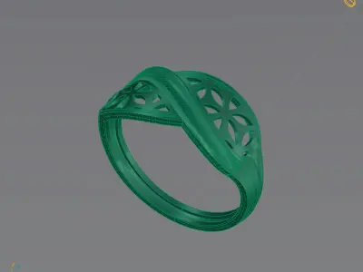 Women Plain Ring Ready STL 3DM Models Womens Rings 3D models 3D print model