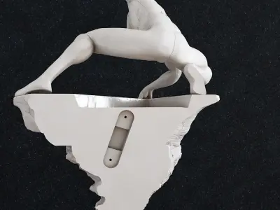 Spider man lamp 3D print model