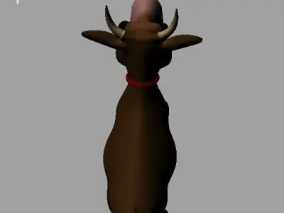Cow cartoon 3D model