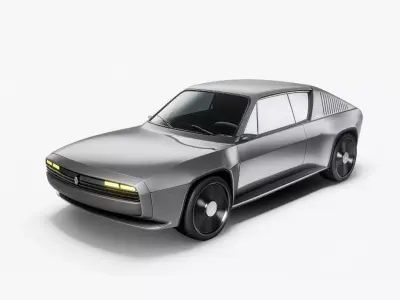 2025 Renault R17 Electric Restomod 3D model