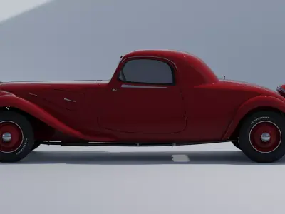 Citroen Traction 22CV V8 Exterior 3D model