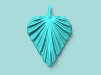 Begonia Violet Leaf - Silicone Mold Maker - Template 3D print model