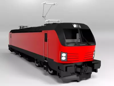 SIEMENS TRAIN LOWPOLY Low-poly 3D model