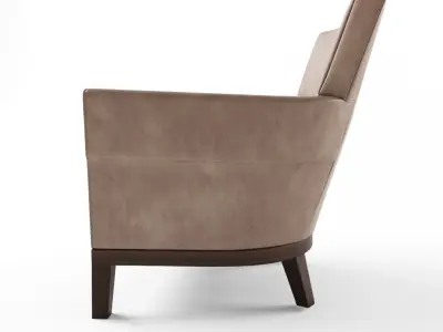 Holly hunt jockey club chair 3D model